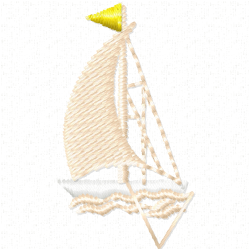 Boats Embroidery Design 5 Boats Embroidery Design 5